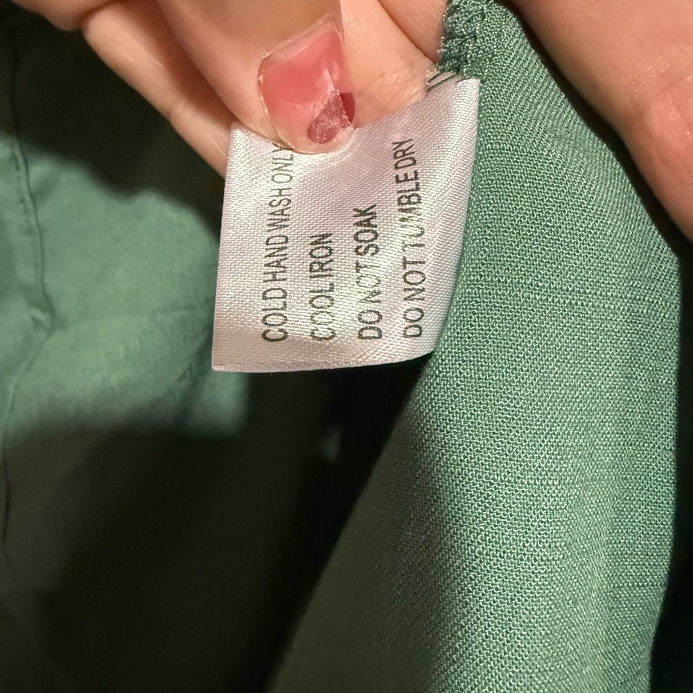 NEW Petal & Pup Ava Button Front Midi Skirt Green Size 0 - Picture 7 of 11